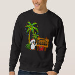 Moletom Palm Tree Beach Vacin Penguin Christma<br><div class="desc">Palm Tree Beach Vacin Penguin Natal Em Julho</div>