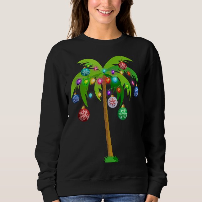 Moletom Palm Tree Funny Hawaii Beach Trop (Frente)