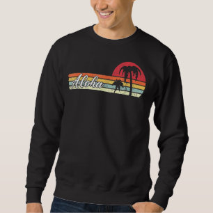 Moletom Palm Tree Retro Style Tropical Beach