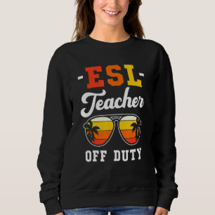 Moletom Palm Tree Retro Style Tropical Beach ESL Professor