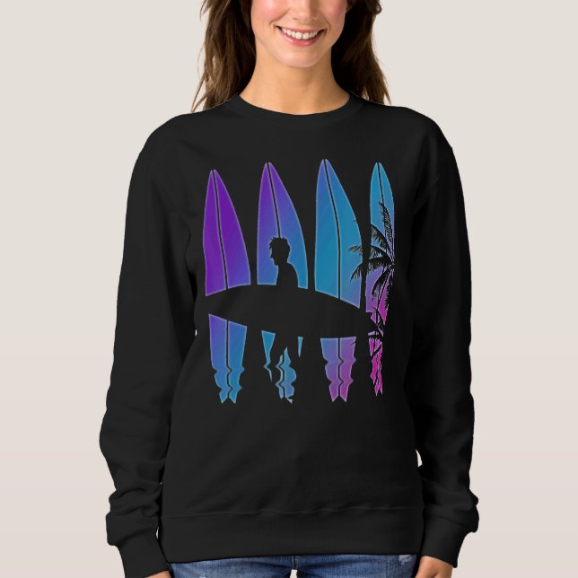 Moletom Palm Trefer Surfer Synthwave Vaporwave Su (Frente)