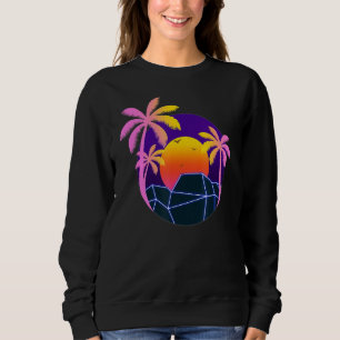 Moletom Palmeiras Tropicais de Verão Praia Sunset 90 Art V