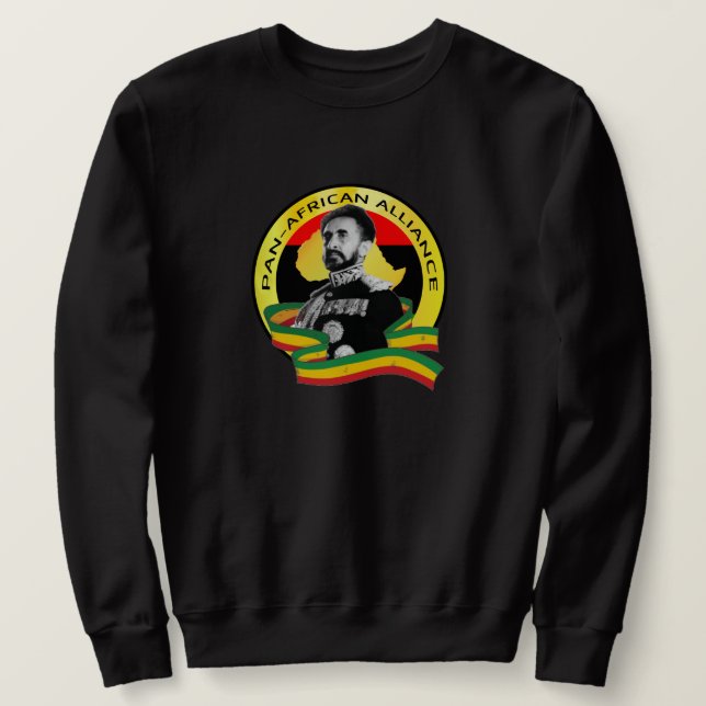 Moletom PAN-AFRICAN-ALLIANCE Africa Jah Rastafari Sweater  (Frente do Design)