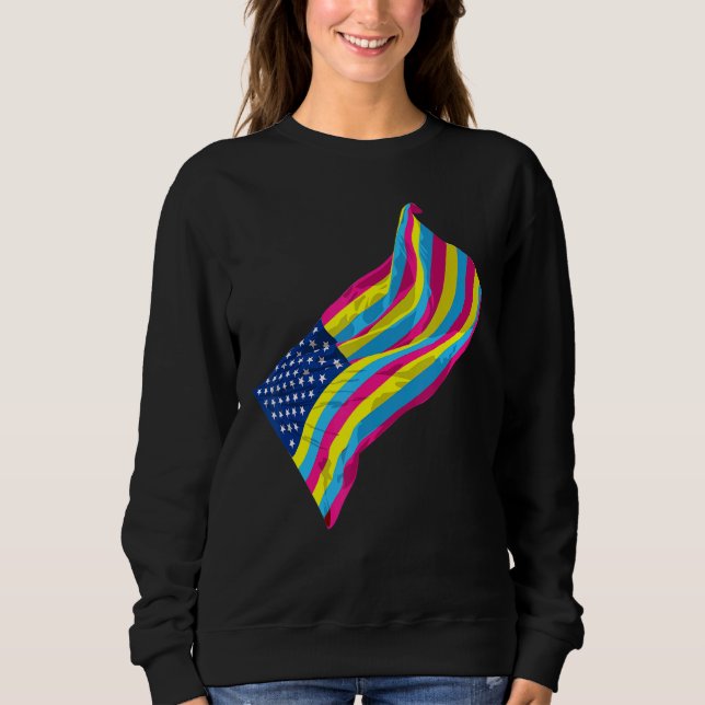 Moletom Pan Pride Month Pansexuality USA Flag Lgbt Igualda (Frente)