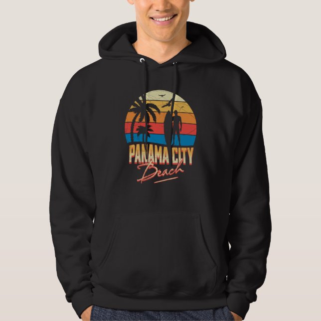 Moletom Panama City Florida Beach Surfing Surfer Ocean Sum (Frente)