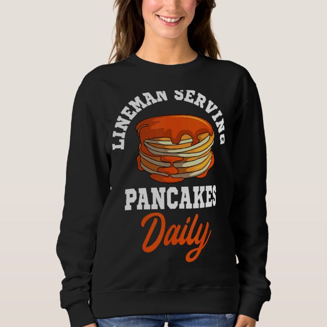 Moletom Pancakes Lineman Waffle Breakfast Flapjack Hotcake (Frente)