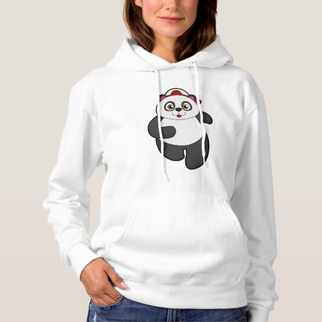 Moletom Panda a Correr com Boné (Frente)