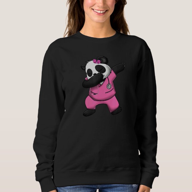 Moletom Panda Bear Scrub Sujeito Dabbing Girl Love Incríve (Frente)