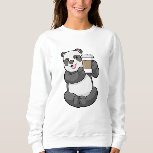 Moletom Panda com café para ir (Frente)