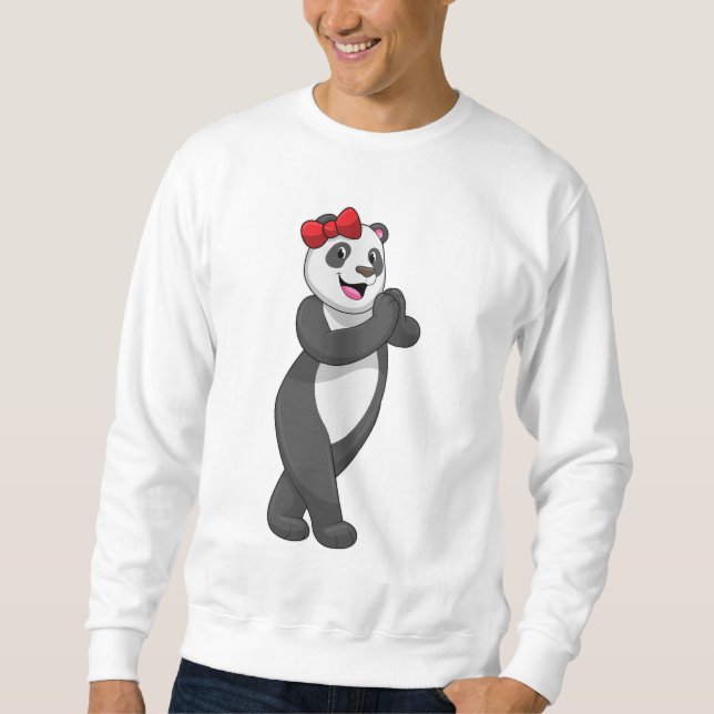 Moletom Panda com Faixa de Opções (Frente)