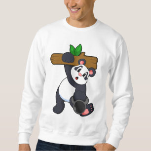 Moletom Panda com madeira no treino da Força