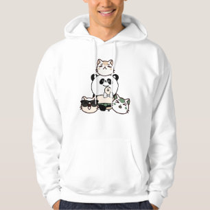 Moletom Panda com Perna Protética e Esquadrão de Gatos