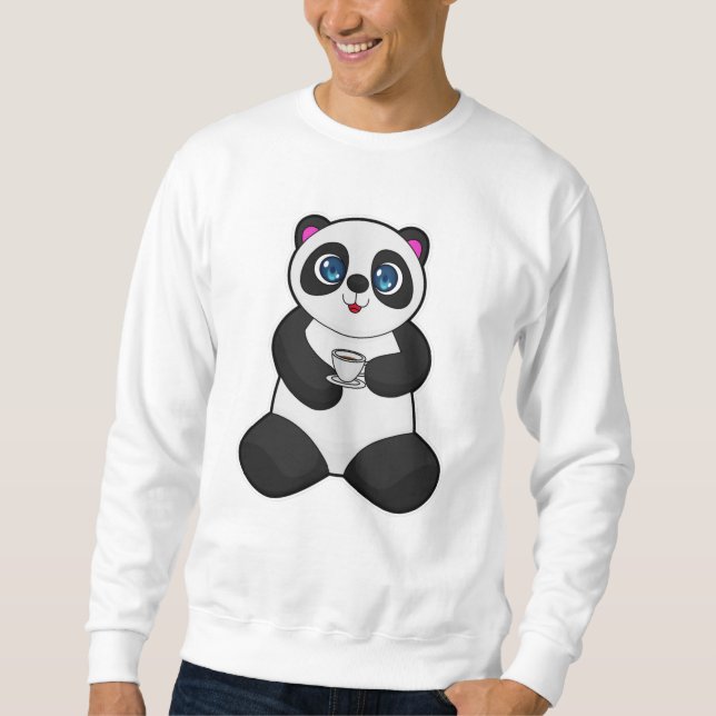 Moletom Panda com Taça de Café (Frente)