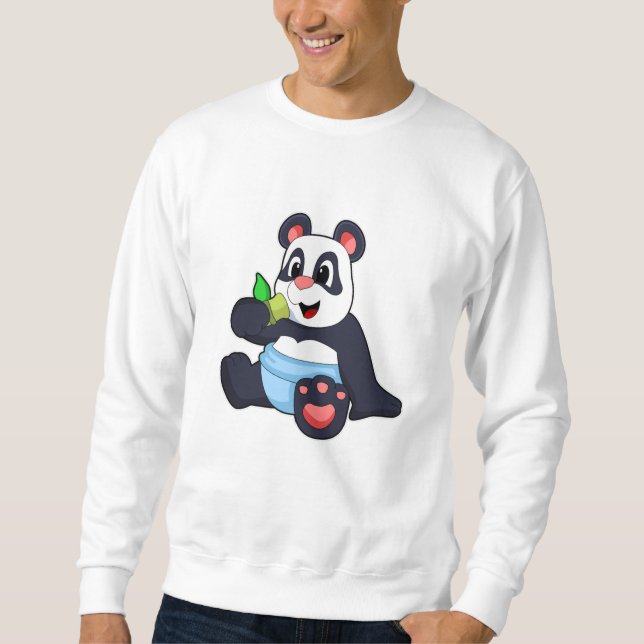 Moletom Panda como bebê com Bambus (Frente)