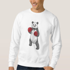 Moletom Panda como boxeador com luvas de boxe