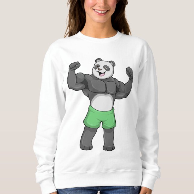Moletom Panda como construtor de bases em Bodybuilding (Frente)