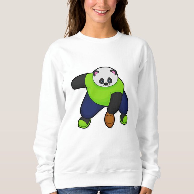 Moletom Panda como jogador de futebol (Frente)