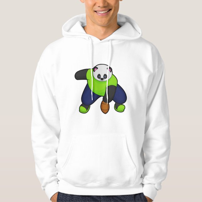 Moletom Panda como jogador de futebol (Frente)