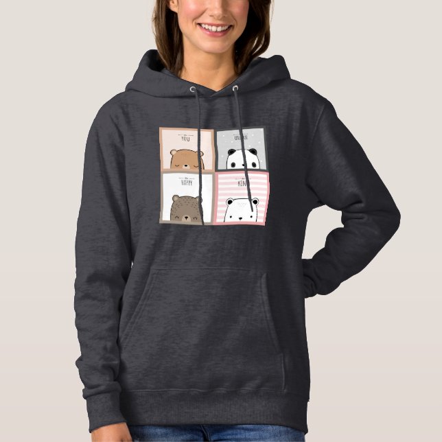 Moletom Panda design Hoodie (Frente)