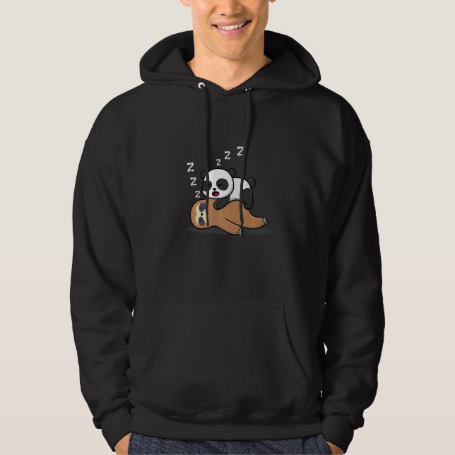 Moletom Panda Dormindo Em Um Estado Lopado Dormindo (Frente)