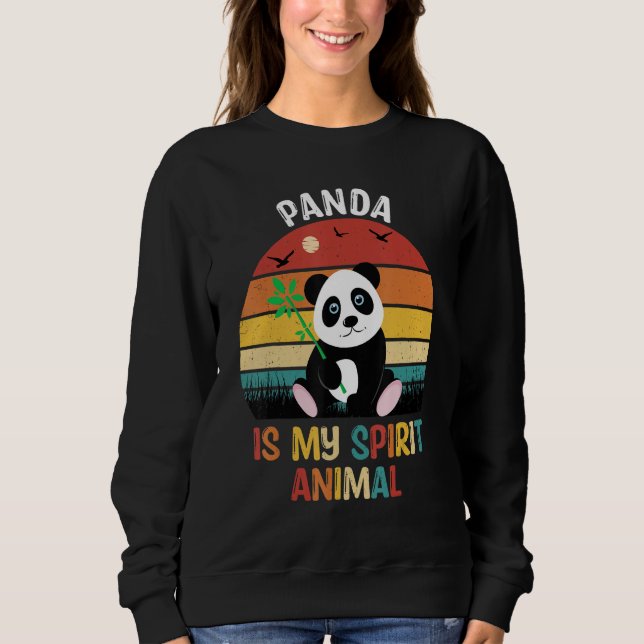 Moletom Panda É Meu Espírito Animal Panda (Frente)