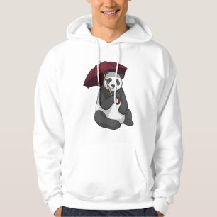 Moletom Panda em Chuva com Guarda-chuvas