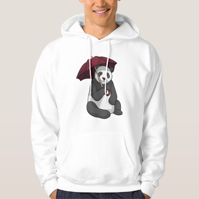 Moletom Panda em Chuva com Guarda-chuvas (Frente)