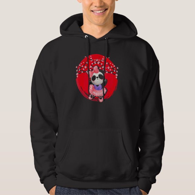 Moletom Panda Japão Bandeira Sakura Cherry Blossom Tree Ja (Frente)
