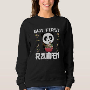 Moletom Panda Mas Primeiro Ramen Sweet Kawaii Noodle Panda