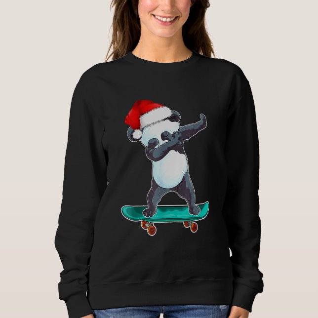 Moletom Panda Papais noeis Skateboard Dabbing Skateboar (Frente)