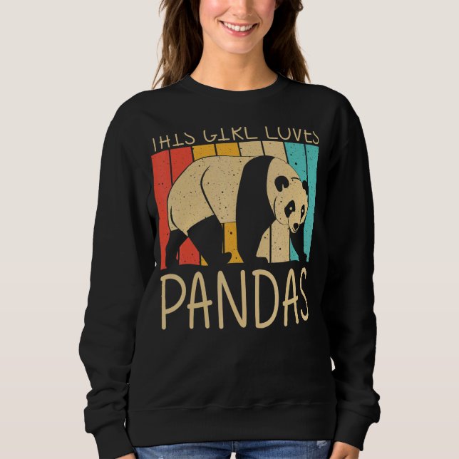 Moletom Panda Para Meninas Mulheres Panda Bear Animal (Frente)