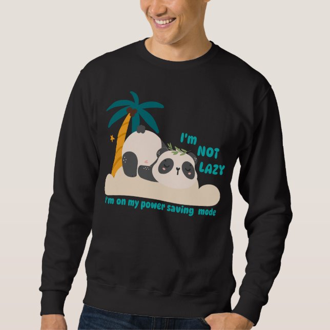 Moletom Panda preguiçoso fofo (Frente)