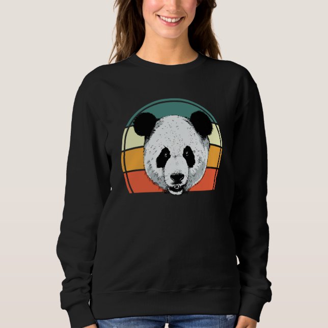 Moletom Panda  Zookeeper Zookeeping Retro Panda  1 (Frente)