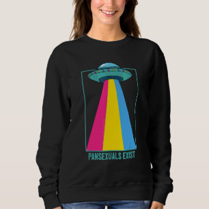 Moletom Pansexuais Existem Bandeira Arco-íris Orgulho Pan 