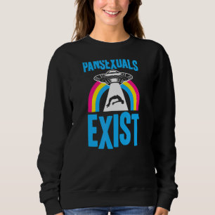 Moletom Pansexuais Existem Ufo Alienígena Abdução Pan Prid
