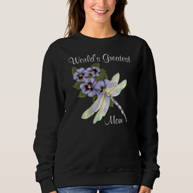 Moletom Pansies e Dragonfly (Frente)