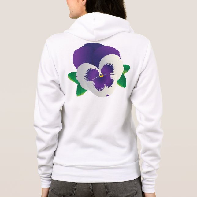 Moletom Pansy design Hoodie (Verso)