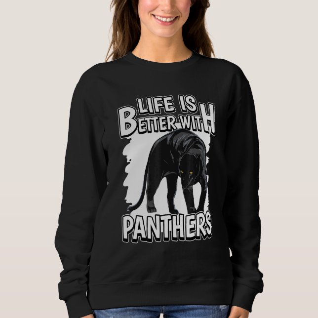 Moletom Panther Cita Que A Vida De Wildcat É Melhor Com Pa (Frente)