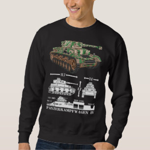 Moletom Panzer Iv Ww2 Tanques Alemães Diagrama Infográfico