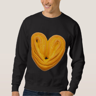Moletom Pão de Massa Folhada em Forma de Coração Dourado