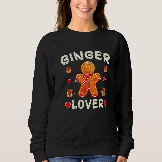 Moletom Pão Gingerido Natal Eu Amo Meu Ginger Redh (Frente)