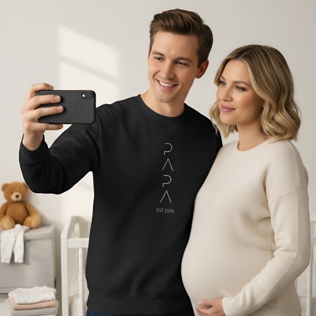 Moletom Papa Est 2026 Shirt | New Father Gift | Dad to be (Criador carregado)