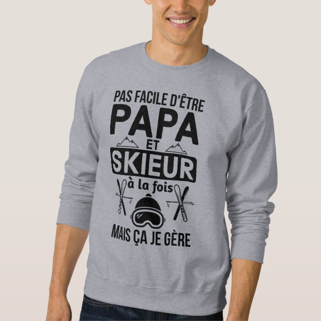 Moletom Papa skieur (Frente)
