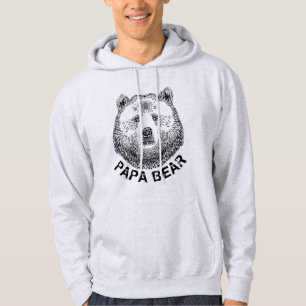 Moletom Papá Urso, Ilustração Desenhada À Mão