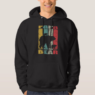 Moletom Papabear Bear Recém-nascido Urso Gêmeo Pai Papa