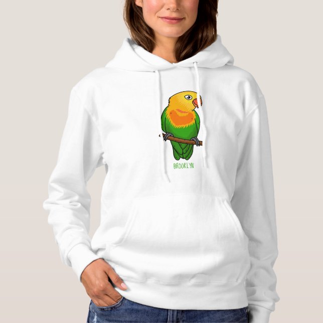 Moletom Papagaio de desenho animado de passarinho fofo (Frente)