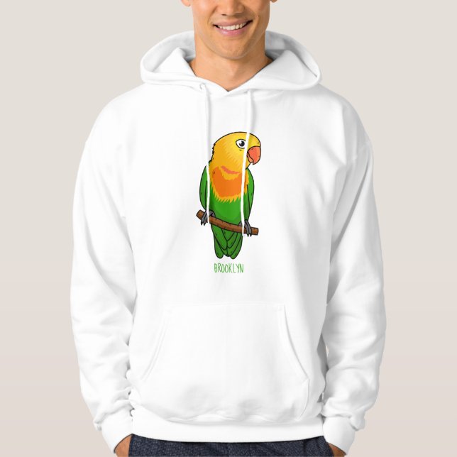 Moletom Papagaio de desenho animado de passarinho fofo (Frente)
