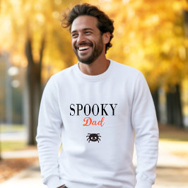 Moletom Papai Assustador Fofo Família Aranha de Halloween