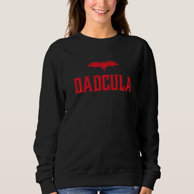 Moletom Papai Drácula Morcego Pai Vampiro  Dia das Bruxas  (Frente)