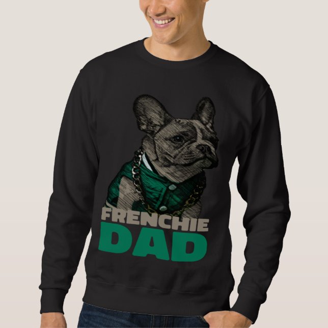 Moletom Papai Frenchie Pai do Bulldog Francês (Frente)